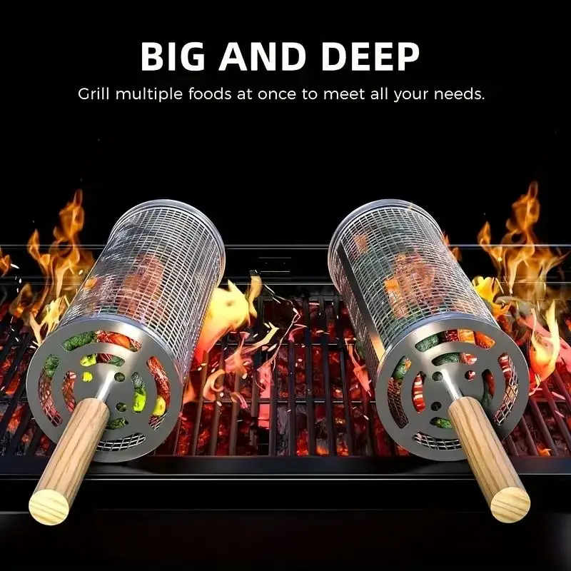 Stainless Steel BBQ Grill Bask - огляд і ціна Outdoor Camping Grill