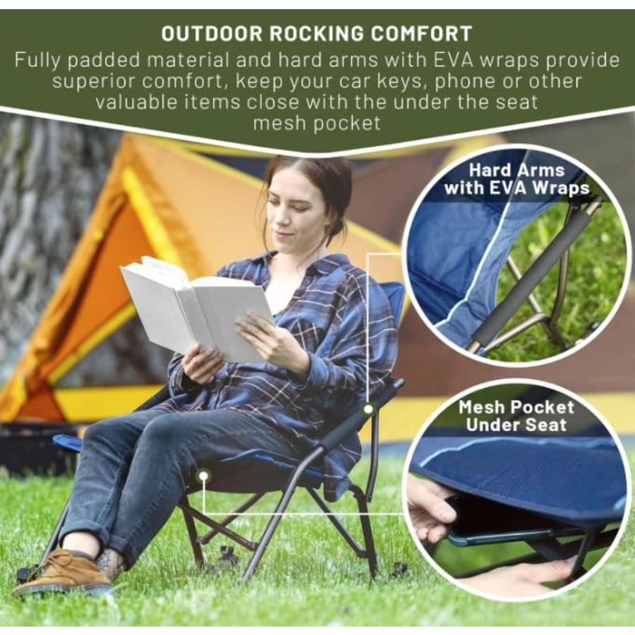 Folding Rocking Camping Chair  - огляд і ціна Outdoor Camping Rocker