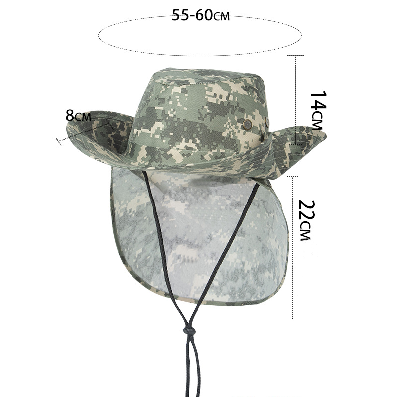 New Summer Camouflage Sun Hat  - огляд і ціна Camping Outdoor Quick Drying Sun Neck Protection Cap Hat