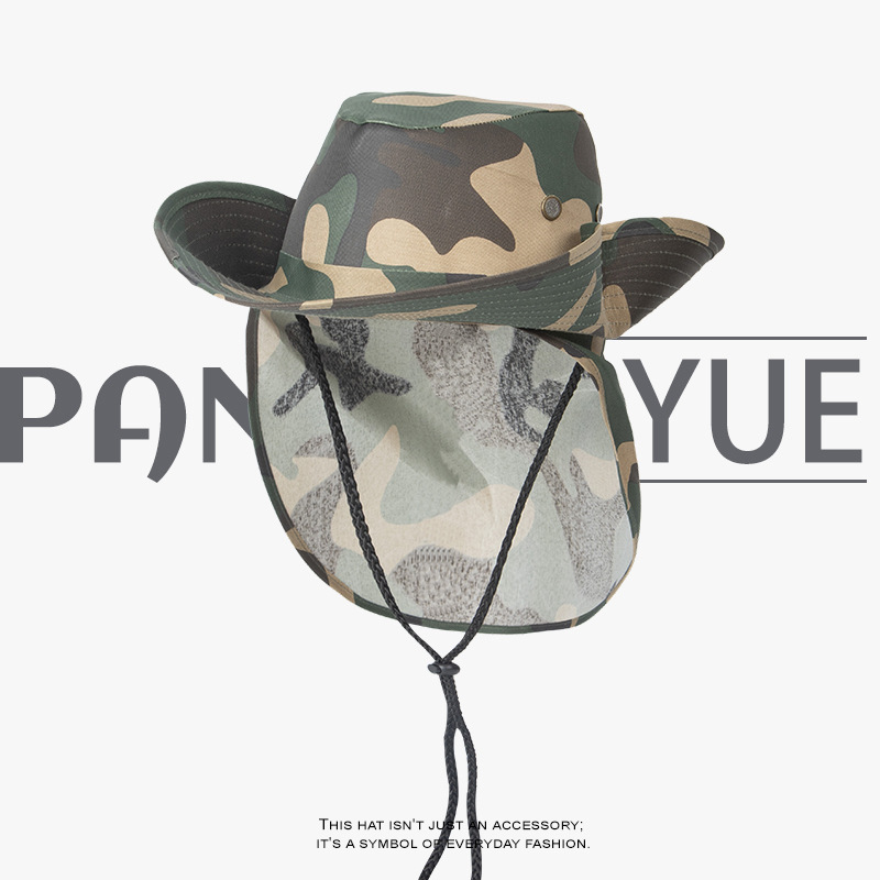 New Summer Camouflage Sun Hat  - огляд і ціна Camping Outdoor Quick Drying Sun Neck Protection Cap Hat