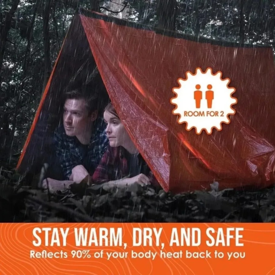 1PC Anti-rain Emergency Sleepi - огляд і ціна Emergency Mylar Blanket