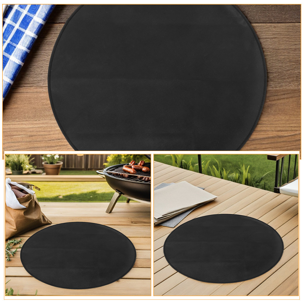 Round Fireproof Bbq Mat Heat R - огляд і ціна Outdoor Camping Grill