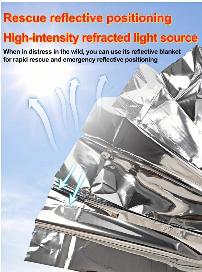 1/4pcs Emergency Mylar Thermal - огляд і ціна Emergency Mylar Blanket