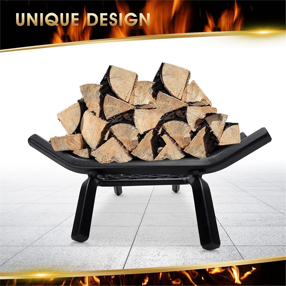 NEW Fireplace Log Grate - Fire - огляд і ціна Outdoor Camping Fireplace