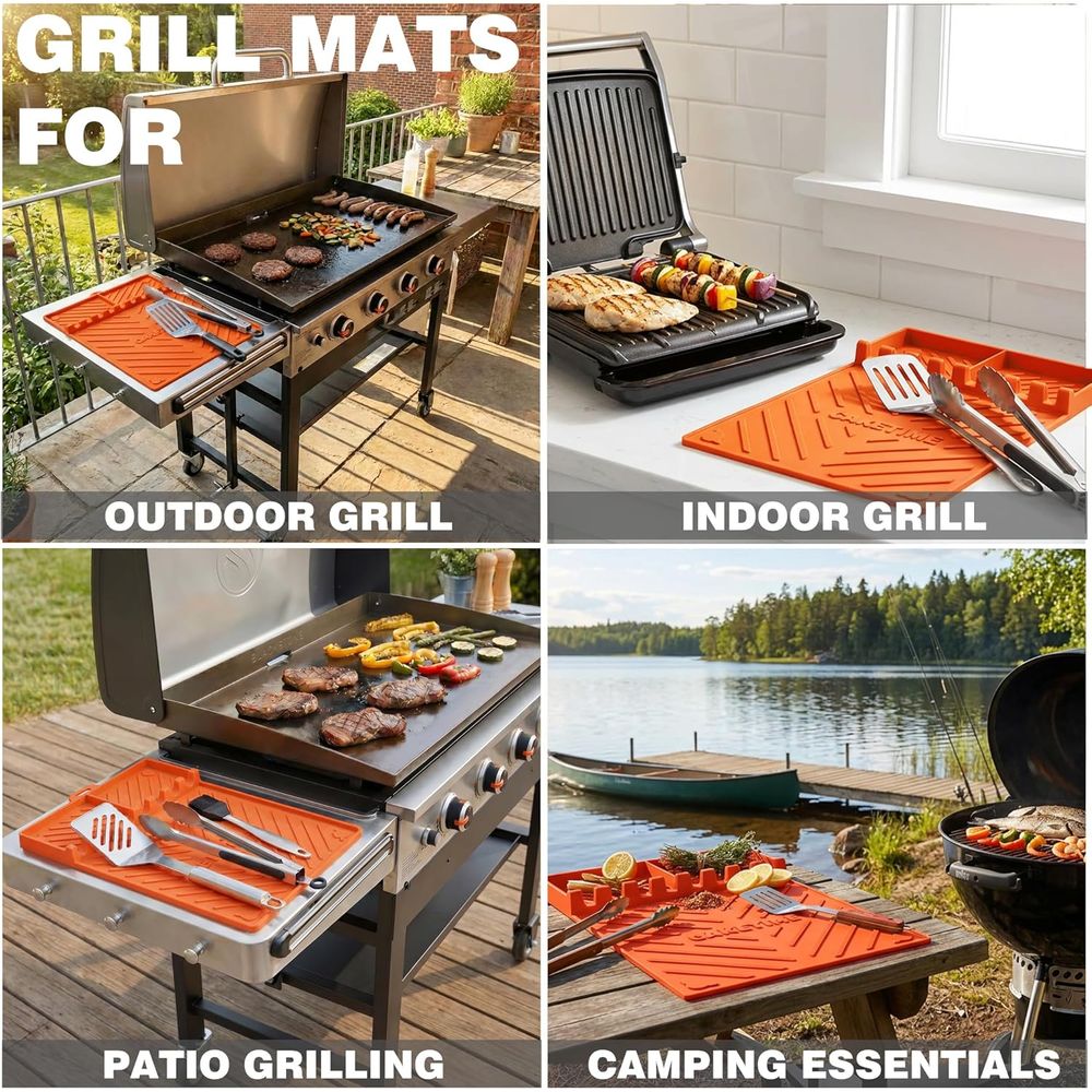 Silicone Grill Mats or Griddle - огляд і ціна Outdoor Camping Grill