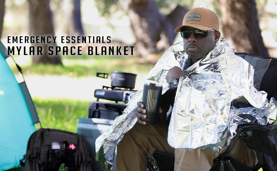 4pcs Emergency Mylar Thermal B - огляд і ціна Emergency Mylar Blanket