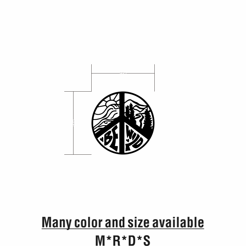 Peace Sign Camping Vinyl Car S - огляд і ціна Outdoor Camping Quotes