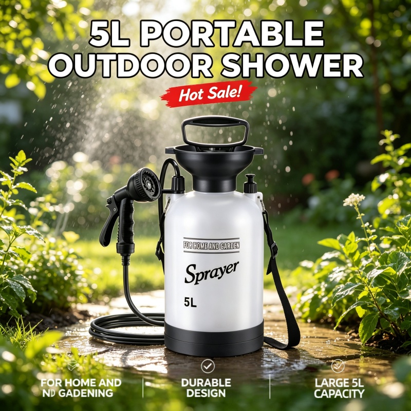 5L Portable Camping Shower Man - огляд і ціна Outdoor Camping Showers